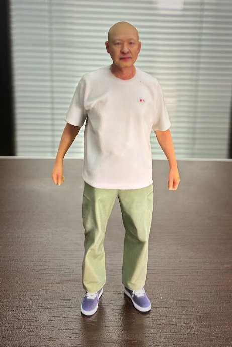 日常の装いの人物3Dフィギュア