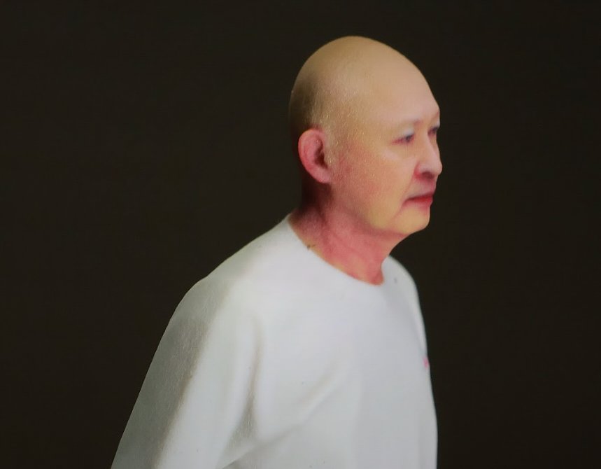 横顔の人物3Dフィギュア ポートレート