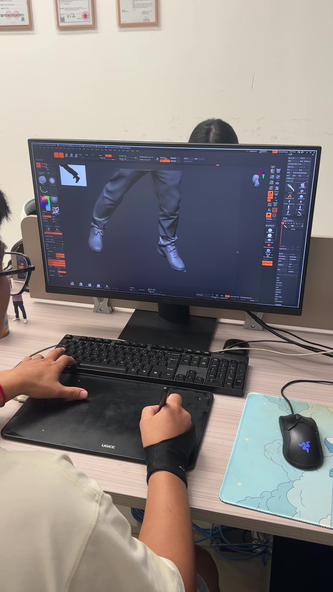 3Dデータの補正作業