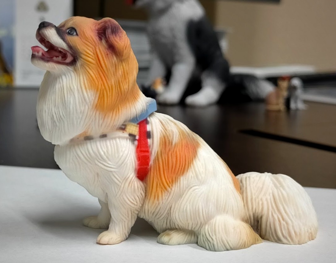 ペキニーズの3Dフィギュア
