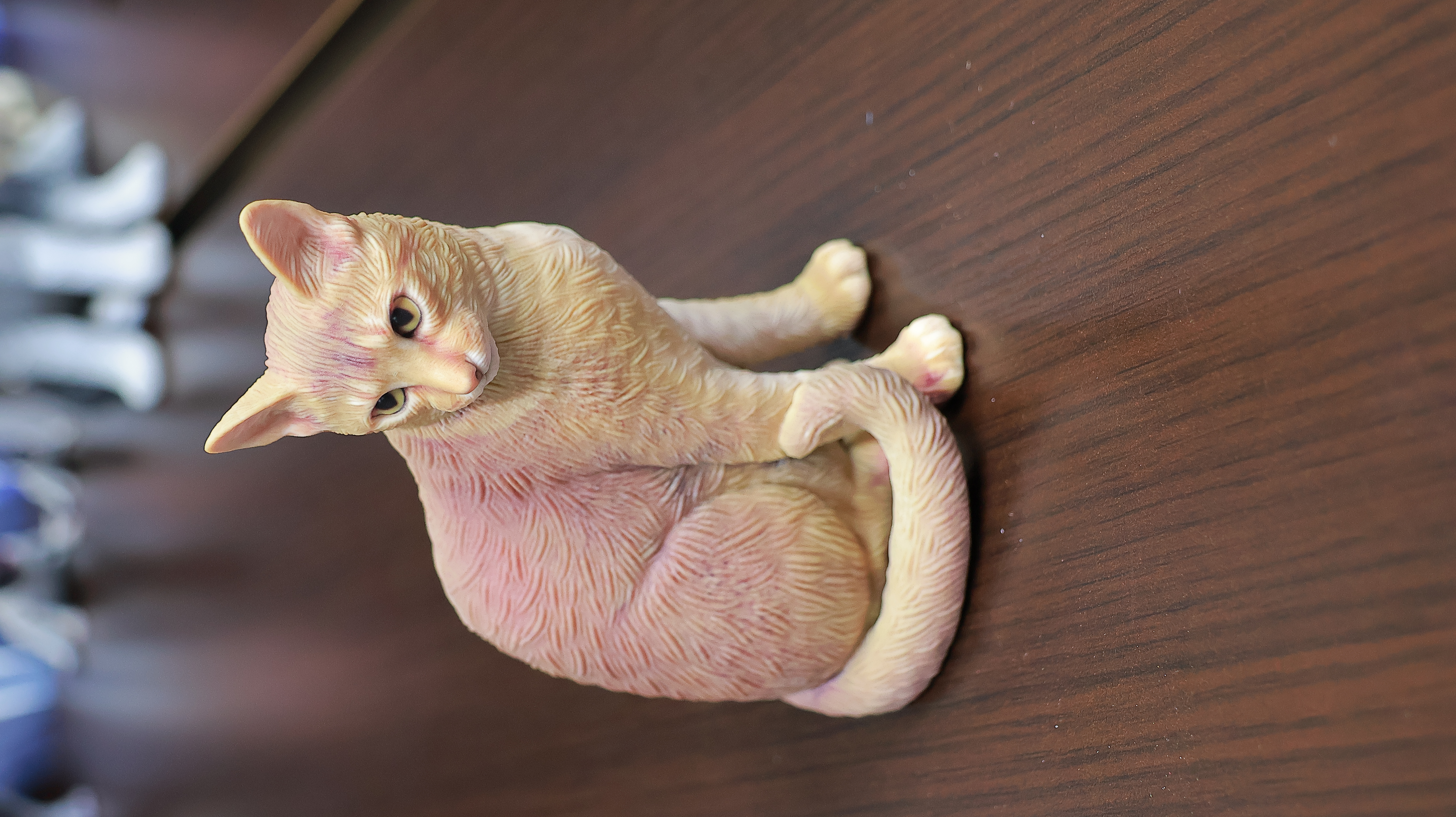 茶トラ猫の3Dフィギュア